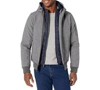 Tommy Hilfiger Soft Shell Sherpa Lined Performance Jacket Chaqueta, Gris Jaspeado, L para Hombre