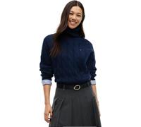 Tommy Hilfiger Soft Wool Cable Roll WW0WW46791 XL Azul