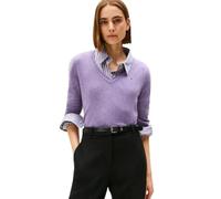 Tommy Hilfiger Soft Wool V-Nk LS Sweater Ww0Ww43505 Suéter pulóver, Purple (Lilac Heather), XL para Mujer