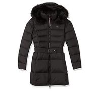 Tommy Hilfiger Sorona Padded Belted Coat WW0WW37490 Abrigos Acolchados, Negro (Black), XXS para Mujer