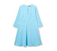 Tommy Hilfiger Split Cuff Salon Stretch Gold Hardware Fit and Flare Dress Vestido, Huevo de Pato, 48 Grande para Mujer