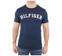 Tommy Hilfiger SS TEE LOGO, S/S T-Shirts Hombre, Azul (Navy Blazer), S
