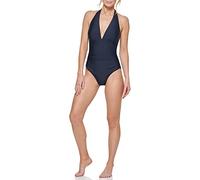 Tommy Hilfiger Classic V-Neck One Piece Swimsuit Traje de baño de una Sola Pieza, Capitán del Cielo, 44 para Mujer