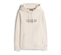 TOMMY HILFIGER Sudadera 'BRAND LOVE' ecru / rojo / negro / blanco XXL ecru / rojo / negro / blanco