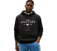 Tommy Hilfiger Sudadera con Capucha BT-BRNDLOVE Big Hilfiger Hoody-B MW0MW42997 para Hombre, Color Negro, Talla 5XL_Plus, Negro (Negro), 5XL Grande
