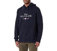 Tommy Hilfiger Sudadera con Capucha para Hombre, Marca Love Big Hilfiger MW0MW41427, Azul, XXL, Azul (Desert Sky), XXL