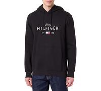 Tommy Hilfiger Sudadera con Capucha para Hombre, Marca Love Big Hilfiger MW0MW41427, Color Negro, Talla L, Negro (Negro), L