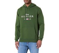 Tommy Hilfiger Sudadera con Capucha para Hombre, Marca Love Big Hilfiger MW0MW41427, Color Verde, Talla M, Verde (Pino de montaña), M