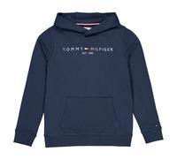 Tommy Hilfiger Hoodie Infantil Unisex Essential Hoodie con Capucha, Azul (Twilight Navy), 14 Años