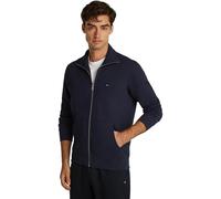 Tommy Hilfiger Sudadera con cremallera Hombre Essential Terry con cuello alto, Azul (Desert Sky), S