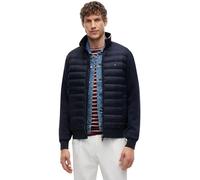 Tommy Hilfiger Sudadera con cremallera Hombre Mix Media Stand Collar chaqueta acolchada, Azul (Desert Sky), XXL