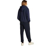 Tommy Hilfiger Sudadera con cremallera Mujer Script Zip con capucha, Azul (Dark Night Navy), M