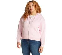 Tommy Hilfiger Sudadera con Cremallera Mujer Script Zip de algodón, Rosa (Light Pink), 50