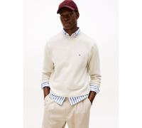 TOMMY HILFIGER Sudadera con cuello redondo essentiel. Color Beige Claro