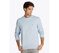 TOMMY HILFIGER Sudadera de felpa con bandera bordada. Color Azul Claro