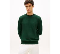 TOMMY HILFIGER Sudadera de felpa con bandera bordada. Color Verde Oscuro