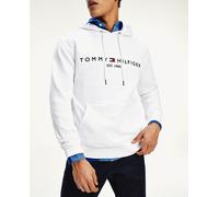 Tommy Hilfiger Sudadera de hombre con algodón orgánico blanca con capucha. Blanco 2/S