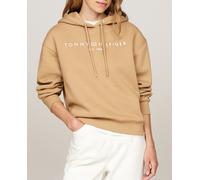 Tommy Hilfiger Hoodie Mujer con Logotipo, Verde (Classic Khaki), S