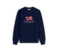 TOMMY HILFIGER Sudadera 'Flag' azul / rojo / blanco XL azul / rojo / blanco