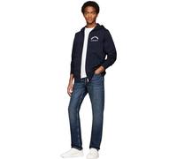 Tommy Hilfiger Sudadera Hombre con Cremallera y Capucha, Azul (Desert Sky), S