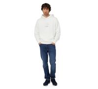 Tommy Hilfiger Sudadera Hombre Ithaca Flag Hoodie de algodón, Blanco (White), M