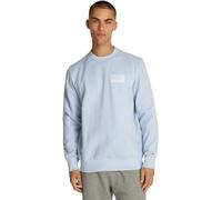 Tommy Hilfiger Sudadera Hombre Monotype Label con Cuello Redondo, Azul (Breezy Blue), S
