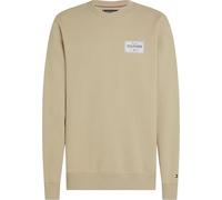 Tommy Hilfiger Sudadera Hombre Monotype Label con cuello redondo, Beige (Sandalwood), XL