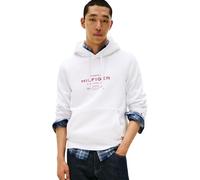 Tommy Hilfiger Sudadera Hombre Oval Graphic con Logotipo, Blanco (White), L