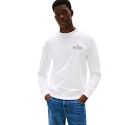 Tommy Hilfiger Sudadera Hombre Stacked Regular Fit, Blanco (White), XXL