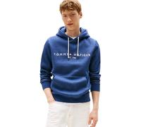 Tommy Hilfiger Sudadera Hombre Tommy Logo con Capucha, Azul (Aegean Sea Heather), M