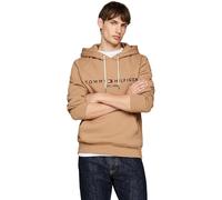 Tommy Hilfiger Sudadera Hombre Tommy Logo con Capucha, Beige (Safari Canvas), S