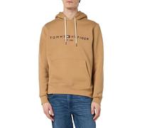 Tommy Hilfiger Sudadera Hombre Tommy Logo con Capucha, Verde (Classic Khaki), XS