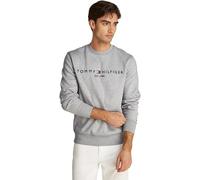 Tommy Hilfiger Sudadera Hombre Tommy Logo sin Capucha, Gris (Light Grey Heather), M