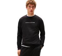 Tommy Hilfiger Sudadera Hombre Track Top con Cuello Redondo, Negro (Black), S