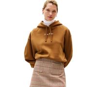 Tommy Hilfiger Sudadera Mujer Classic Script Fleece con Capucha, Marrón (Highland Khaki), XS
