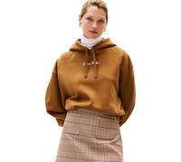 Tommy Hilfiger Sudadera Mujer Classic Script Fleece con Capucha, Marrón (Highland Khaki), XXS