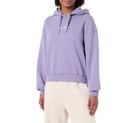 Tommy Hilfiger Sudadera Mujer Classic Script Fleece con Capucha, Morado (Lavender Ash), XXS