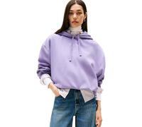 Tommy Hilfiger Sudadera Mujer Classic Script Fleece con Capucha, Morado (Lavender Ash), XXXL
