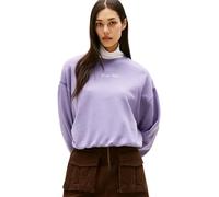 Tommy Hilfiger Sudadera Mujer Classic Script Terry con Cuello Redondo, Morado (Lavender Ash), S