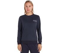 Tommy Hilfiger Sudadera Mujer Track Top con Cuello Vuelto, Azul (Desert Sky), M