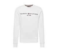 Tommy Hilfiger Sudadera Hombre Tommy Logo sin capucha, Blanco (White), M
