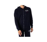 Tommy Hilfiger Sudadera para Hombre Hoodie con Cremallera, Azul (Desert Sky), XL