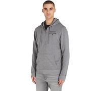 Tommy Hilfiger Underwear Sudadera con cremallera marino / gris moteado / rojo oscuro / blanco, Talla XL