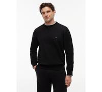 TOMMY HILFIGER Sudadera polar de cuello redondo. Color Negro