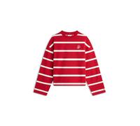 Tommy Hilfiger TH Script Mdrn Terry Swtshrt Ww0Ww48431 Sudadera sin Botones, Red (Primary Red/Calico STP), XXL para Mujer
