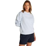 Tommy Hilfiger Sudadera sin Capucha para Mujer, Azul (Breezy Blue), XS