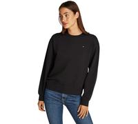 Tommy Hilfiger Sudadera sin Capucha para Mujer, Negro (Black), XL