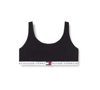 Tommy Hilfiger Sujetador Bralette Mujer Unlined con Logotipo en la Cintura, Negro (Black), M