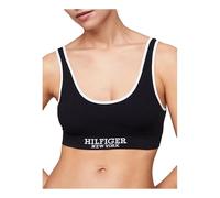 Tommy Hilfiger Sujetador deportivo para mujer, opaco, Azul (Desert Sky), M