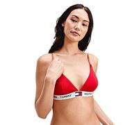 Tommy Hilfiger Sujetador Triangular Elástico para Mujer, Rojo (Tango Red), S